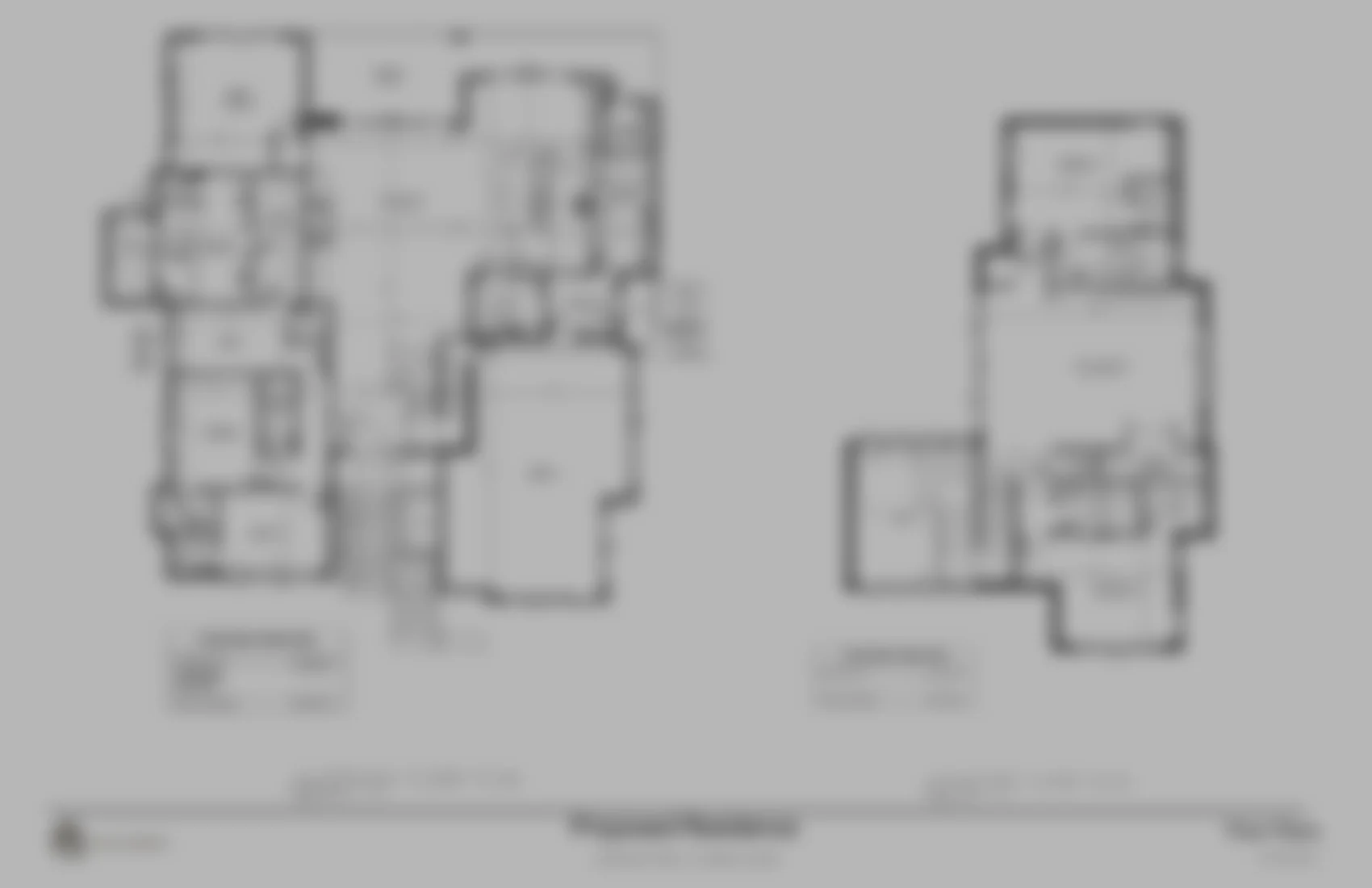 Intentionally obscured preview of the 2147 Turkey Run plans